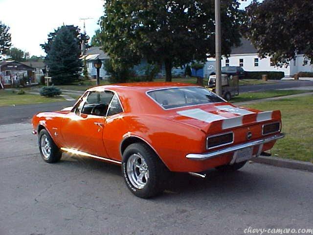 Year 1967 Color orange Model Chevy Camaro SS