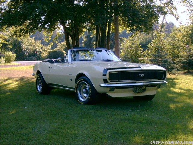 Year 1967 Color butternut Model Chevy Camaro RS SS Convertible