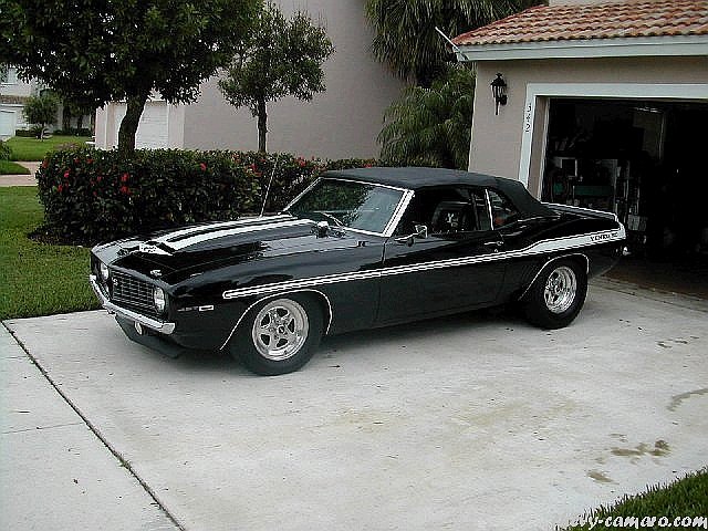 Year 1969 Color black Model Chevy Camaro Convertible