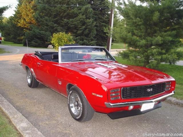 1969 Garnet Red RS SS Convertible X11D80 350 300hp M20 4 speed black 